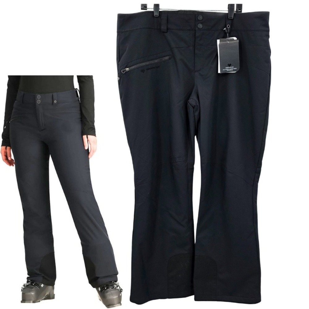 OBERMEYER Malta Women's Black Ski Snowboard Pants Insulated Waterproof 18 NWT